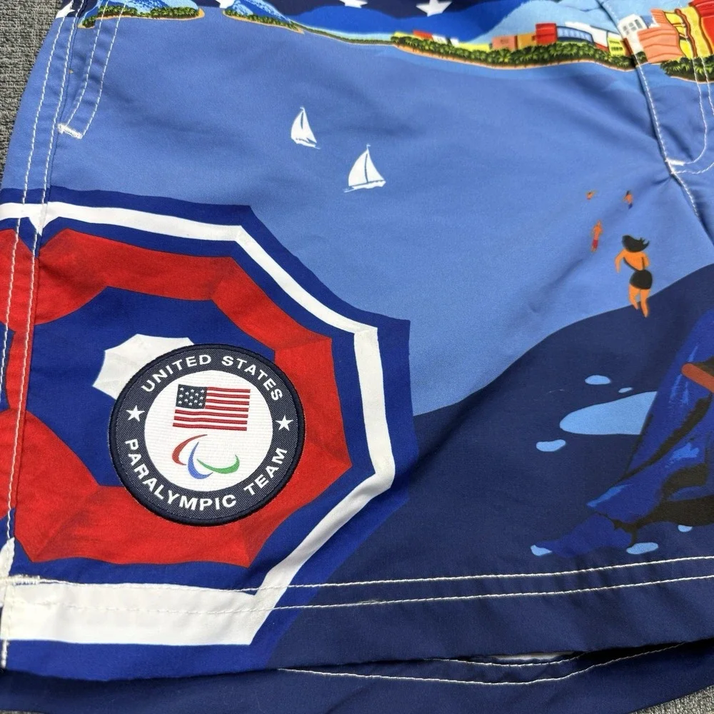 Polo Ralph Lauren Team USA 2016 Rio Olympic Paralympic Swimtrunks‎ Men's 30 NWT